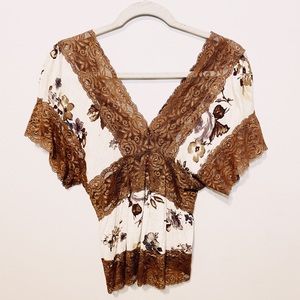 Feminine slight crop top